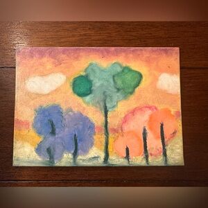 Vibrant Sunset Tree Canvas